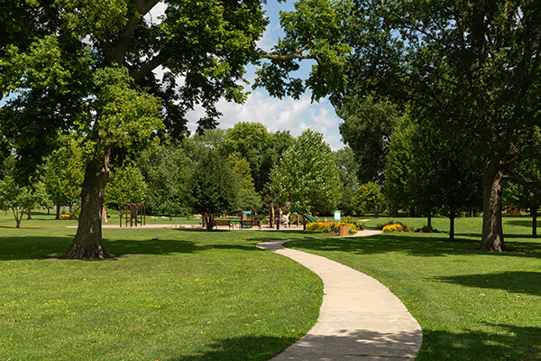 Park trail in Grand Rapids